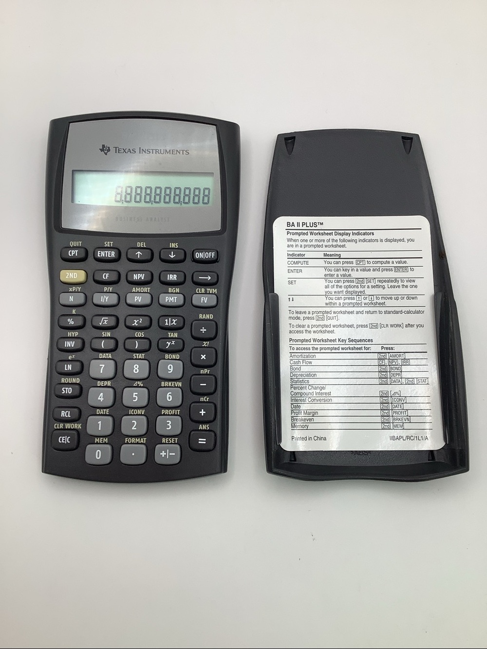 Texas Instruments BA II Plus Financial Calculator